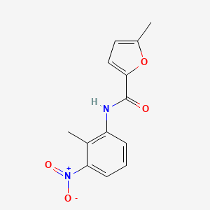 molecular formula C13H12N2O4 B3597367 5-methyl-N-(2-methyl-3-nitrophenyl)furan-2-carboxamide 