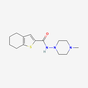 N-(4-methyl-1-piperazinyl)-4,5,6,7-tetrahydro-1-benzothiophene-2-carboxamide