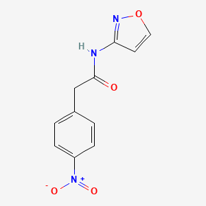 molecular formula C11H9N3O4 B3597384 2-(4-nitrophenyl)-N-(1,2-oxazol-3-yl)acetamide 