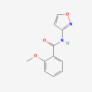 molecular formula C11H10N2O3 B3597404 2-methoxy-N-(1,2-oxazol-3-yl)benzamide 