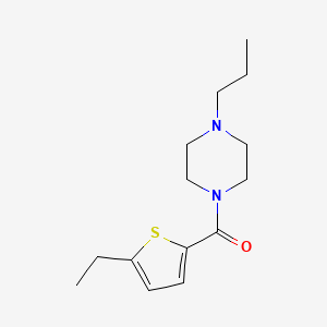 molecular formula C14H22N2OS B3597421 (5-ETHYL-2-THIENYL)(4-PROPYLPIPERAZINO)METHANONE 