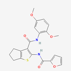 N-(3-{[(2,5-dimethoxyphenyl)amino]carbonyl}-5,6-dihydro-4H-cyclopenta[b]thien-2-yl)-2-furamide