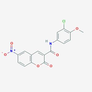 N-(3-chloro-4-methoxyphenyl)-6-nitro-2-oxo-2H-chromene-3-carboxamide