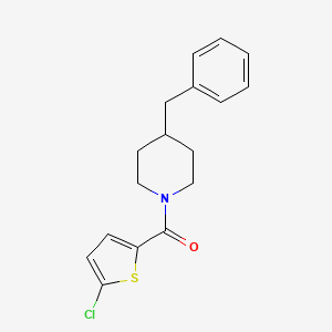 molecular formula C17H18ClNOS B3597508 (4-BENZYLPIPERIDINO)(5-CHLORO-2-THIENYL)METHANONE 