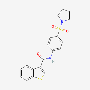 N-[4-(PYRROLIDINE-1-SULFONYL)PHENYL]-1-BENZOTHIOPHENE-3-CARBOXAMIDE