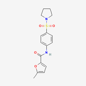 5-METHYL-N-[4-(PYRROLIDINE-1-SULFONYL)PHENYL]FURAN-2-CARBOXAMIDE