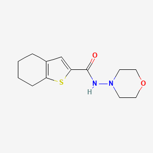 molecular formula C13H18N2O2S B3597552 N-4-morpholinyl-4,5,6,7-tetrahydro-1-benzothiophene-2-carboxamide 