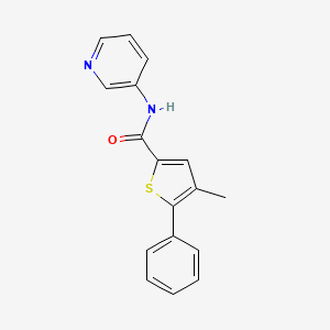 4-methyl-5-phenyl-N-(pyridin-3-yl)thiophene-2-carboxamide