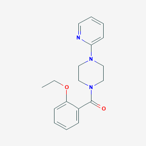 molecular formula C18H21N3O2 B3597565 (2-ETHOXYPHENYL)[4-(2-PYRIDYL)PIPERAZINO]METHANONE 