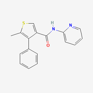 5-methyl-4-phenyl-N-2-pyridinyl-3-thiophenecarboxamide