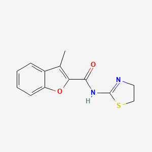 N-(4,5-dihydro-1,3-thiazol-2-yl)-3-methyl-1-benzofuran-2-carboxamide