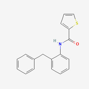 molecular formula C18H15NOS B3597657 N-(2-benzylphenyl)thiophene-2-carboxamide 