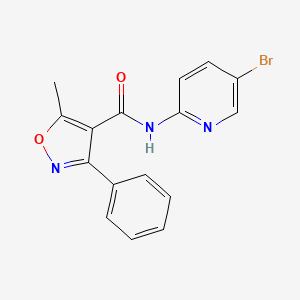 N-(5-bromopyridin-2-yl)-5-methyl-3-phenyl-1,2-oxazole-4-carboxamide