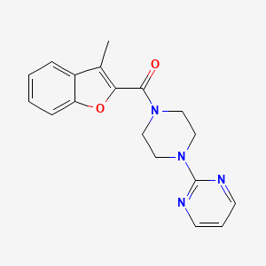 (3-METHYL-1-BENZOFURAN-2-YL)[4-(2-PYRIMIDINYL)PIPERAZINO]METHANONE