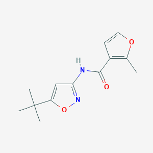 molecular formula C13H16N2O3 B3597756 N-(5-tert-butyl-1,2-oxazol-3-yl)-2-methylfuran-3-carboxamide 