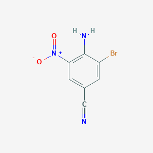 molecular formula C7H4BrN3O2 B035978 4-Amino-3-bromo-5-nitrobenzonitrile CAS No. 1239720-33-2