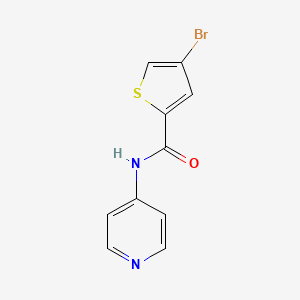 molecular formula C10H7BrN2OS B3597810 4-bromo-N-(pyridin-4-yl)thiophene-2-carboxamide 