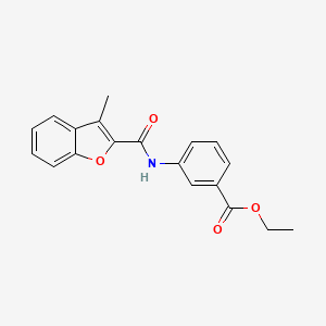 ethyl 3-{[(3-methyl-1-benzofuran-2-yl)carbonyl]amino}benzoate