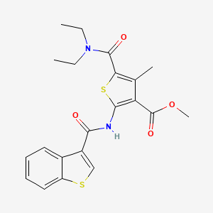 methyl 2-[(1-benzothien-3-ylcarbonyl)amino]-5-[(diethylamino)carbonyl]-4-methyl-3-thiophenecarboxylate