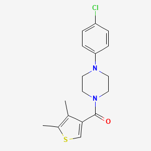 [4-(4-CHLOROPHENYL)PIPERAZINO](4,5-DIMETHYL-3-THIENYL)METHANONE