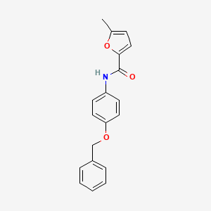 N-[4-(benzyloxy)phenyl]-5-methylfuran-2-carboxamide