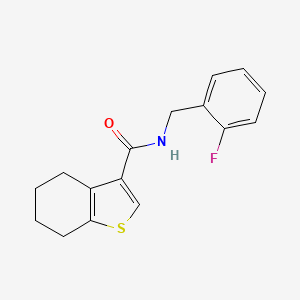 N-(2-fluorobenzyl)-4,5,6,7-tetrahydro-1-benzothiophene-3-carboxamide