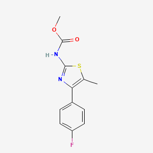 methyl [4-(4-fluorophenyl)-5-methyl-1,3-thiazol-2-yl]carbamate