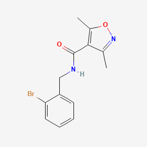 N-(2-bromobenzyl)-3,5-dimethyl-4-isoxazolecarboxamide