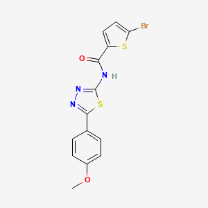 5-bromo-N-[5-(4-methoxyphenyl)-1,3,4-thiadiazol-2-yl]-2-thiophenecarboxamide