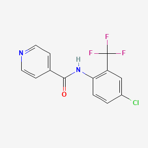 N-[4-chloro-2-(trifluoromethyl)phenyl]pyridine-4-carboxamide