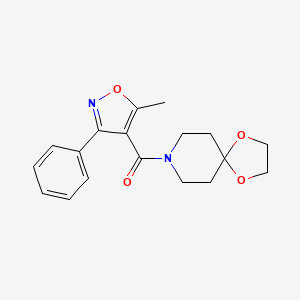 8-[(5-methyl-3-phenyl-4-isoxazolyl)carbonyl]-1,4-dioxa-8-azaspiro[4.5]decane