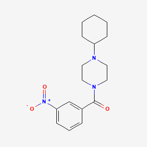 (4-CYCLOHEXYLPIPERAZINO)(3-NITROPHENYL)METHANONE