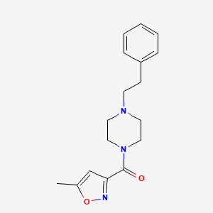 molecular formula C17H21N3O2 B3598021 (5-METHYL-3-ISOXAZOLYL)(4-PHENETHYLPIPERAZINO)METHANONE 