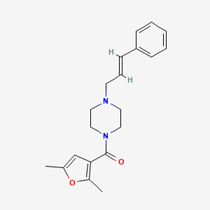 (2,5-DIMETHYL-3-FURYL){4-[(E)-3-PHENYL-2-PROPENYL]PIPERAZINO}METHANONE