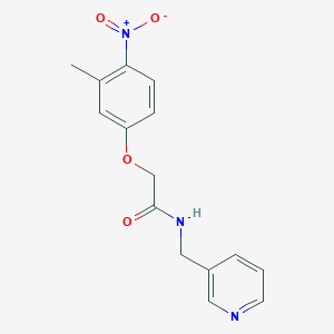 2-(3-METHYL-4-NITROPHENOXY)-N-[(PYRIDIN-3-YL)METHYL]ACETAMIDE