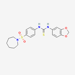 1-[4-(Azepan-1-ylsulfonyl)phenyl]-3-(1,3-benzodioxol-5-yl)thiourea