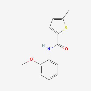 molecular formula C13H13NO2S B3598112 N-(2-methoxyphenyl)-5-methylthiophene-2-carboxamide 