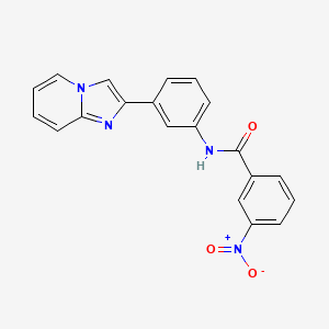 N-(3-{IMIDAZO[1,2-A]PYRIDIN-2-YL}PHENYL)-3-NITROBENZAMIDE