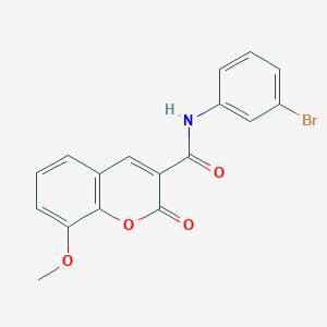 molecular formula C17H12BrNO4 B3598150 N-(3-bromophenyl)-8-methoxy-2-oxo-2H-chromene-3-carboxamide 