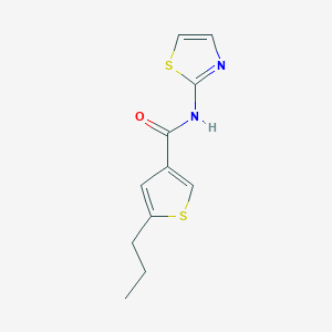 5-propyl-N-(1,3-thiazol-2-yl)thiophene-3-carboxamide