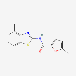 5-methyl-N-(4-methyl-1,3-benzothiazol-2-yl)furan-2-carboxamide