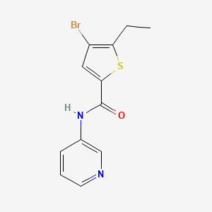 4-bromo-5-ethyl-N-(pyridin-3-yl)thiophene-2-carboxamide