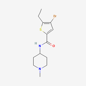 4-bromo-5-ethyl-N-(1-methyl-4-piperidinyl)-2-thiophenecarboxamide