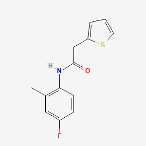 N-(4-fluoro-2-methylphenyl)-2-(thiophen-2-yl)acetamide