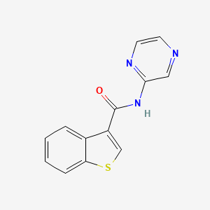 N-(pyrazin-2-yl)-1-benzothiophene-3-carboxamide