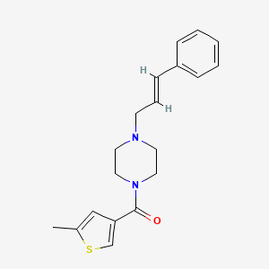 (5-METHYL-3-THIENYL){4-[(E)-3-PHENYL-2-PROPENYL]PIPERAZINO}METHANONE