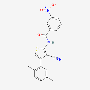 N-[3-cyano-4-(2,5-dimethylphenyl)thiophen-2-yl]-3-nitrobenzamide