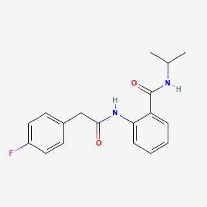 2-{[(4-fluorophenyl)acetyl]amino}-N-(propan-2-yl)benzamide