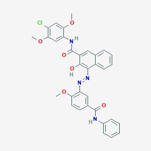 molecular formula C33H27ClN4O6 B035983 Pigment Red 146 CAS No. 5280-68-2