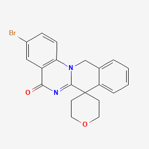 molecular formula C20H17BrN2O2 B3598425 3-bromospiro[12H-isoquinolino[2,3-a]quinazoline-7,4'-oxane]-5-one 